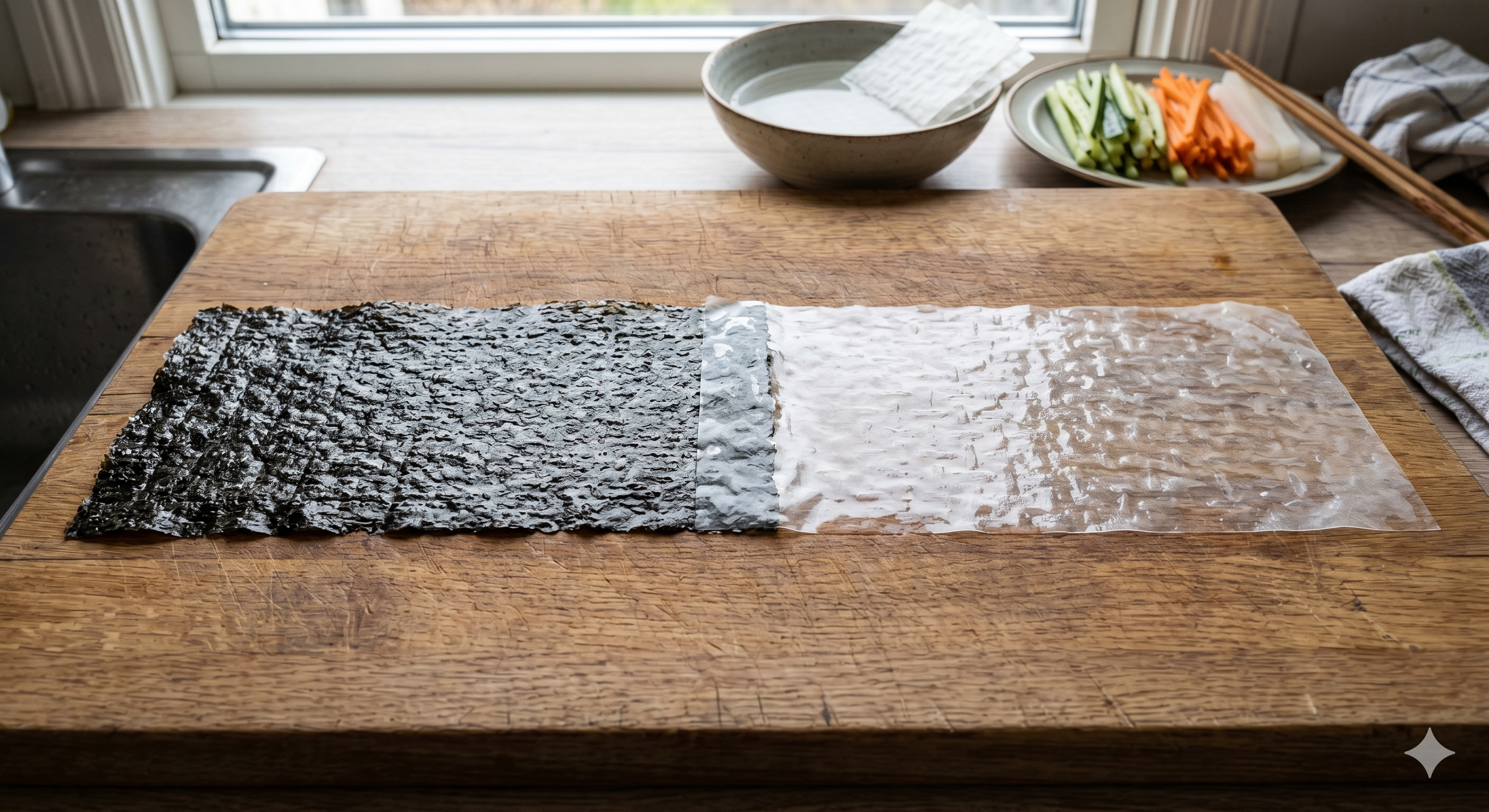 라이스페이퍼와 김