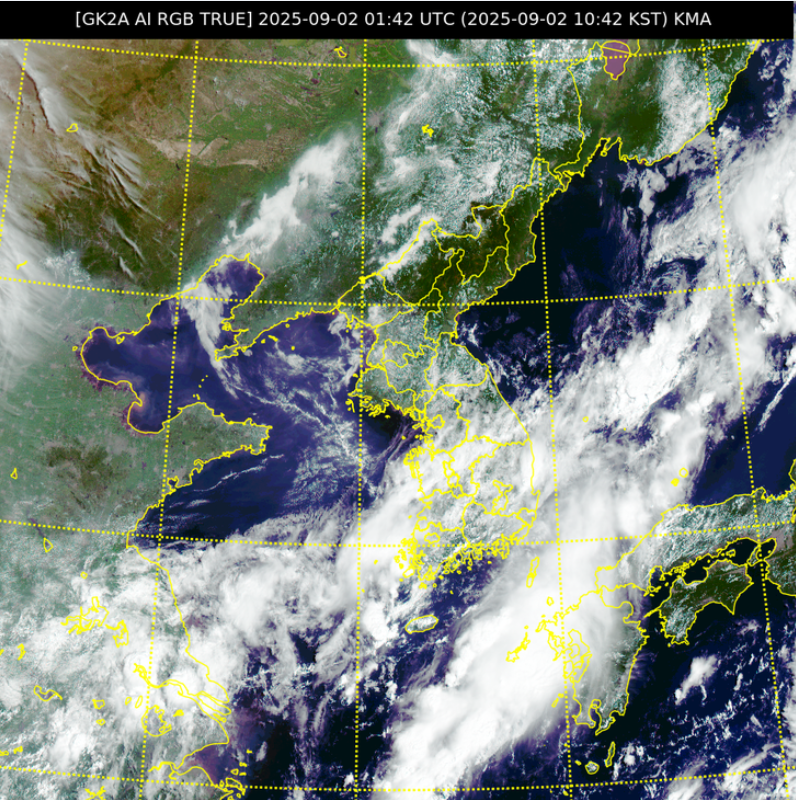 9월 2일 천리안 위성 사진