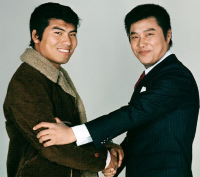 젊은 시절 나훈아와 남진의 투샷 사진