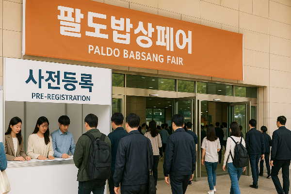 팔도밥상페어 사전등록으로 무료입장권 받는 법