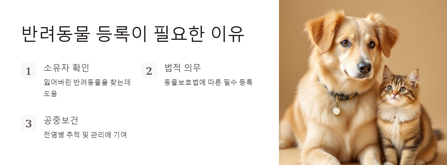반려동물 등록 필요성