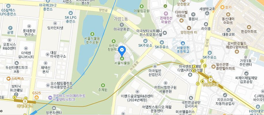 서울식물원 지도