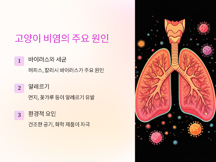 고양이 비염의 주요 원인