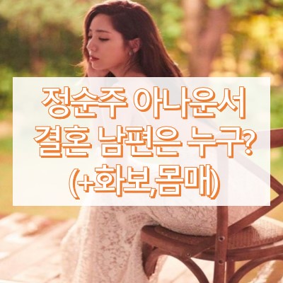 정순주 아나운서 결혼 남편