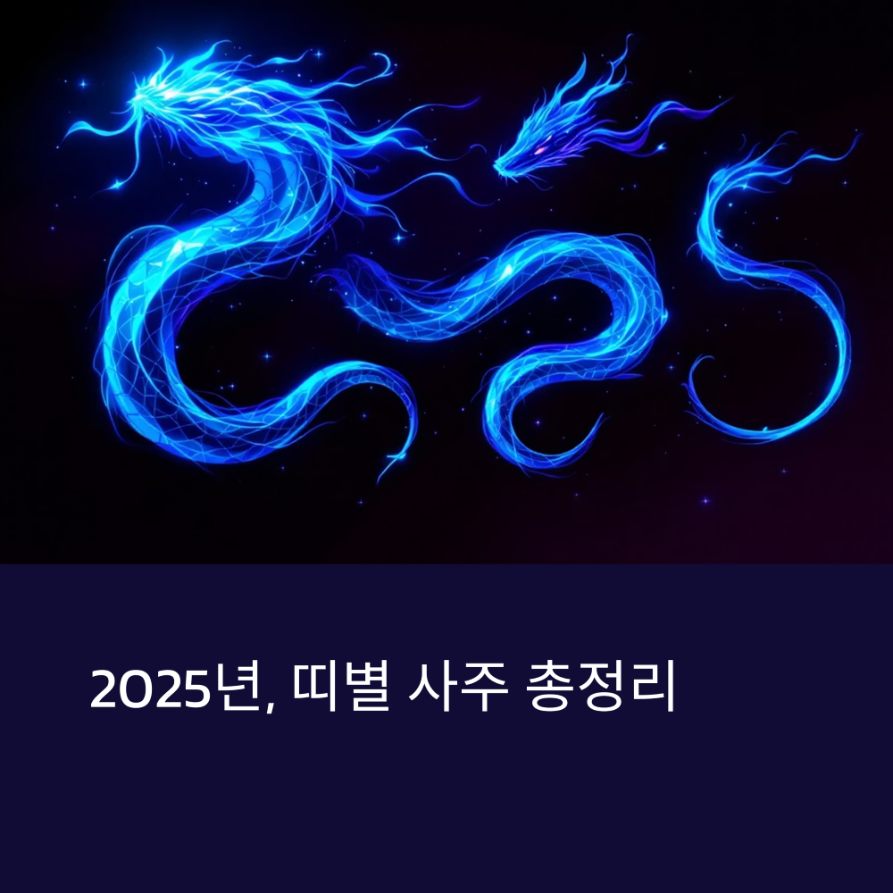 2025년 띠별 사주 총정리
