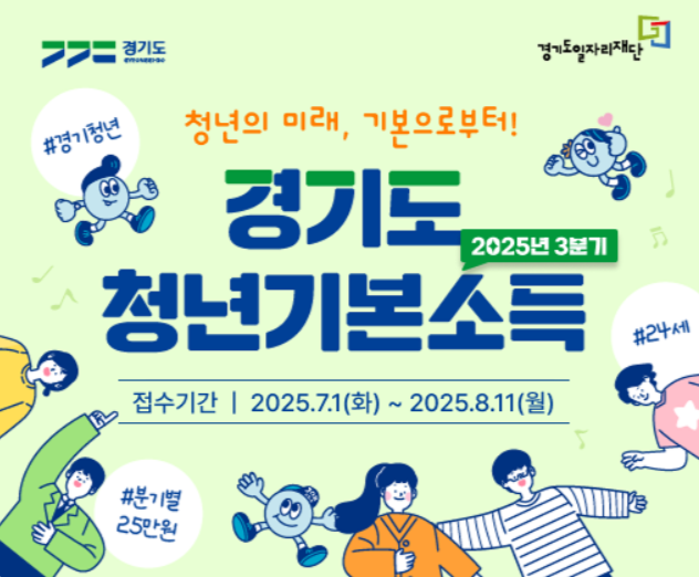 경기도 청년기본소득 3분기 25만원 받는 법