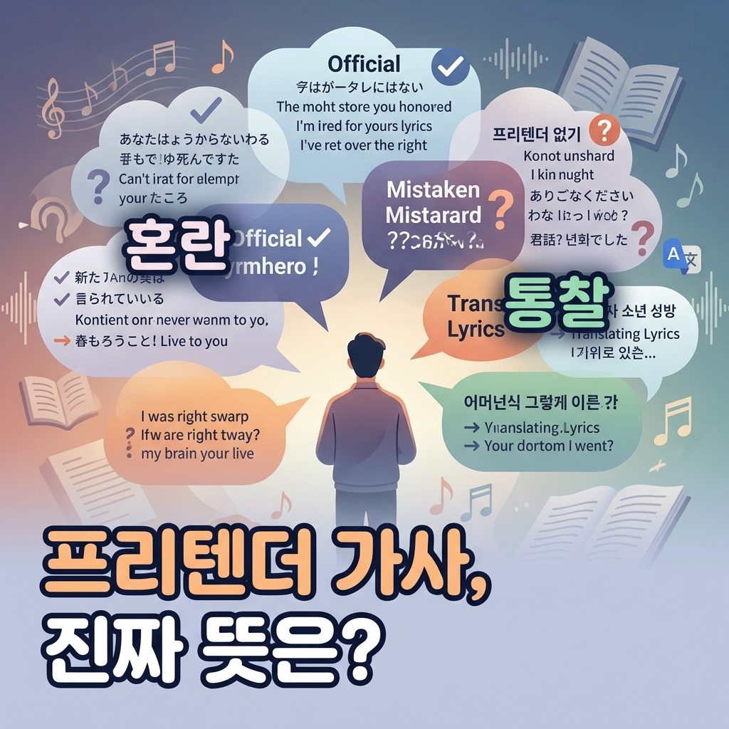 프리텐더 가사 이슈 인사이트