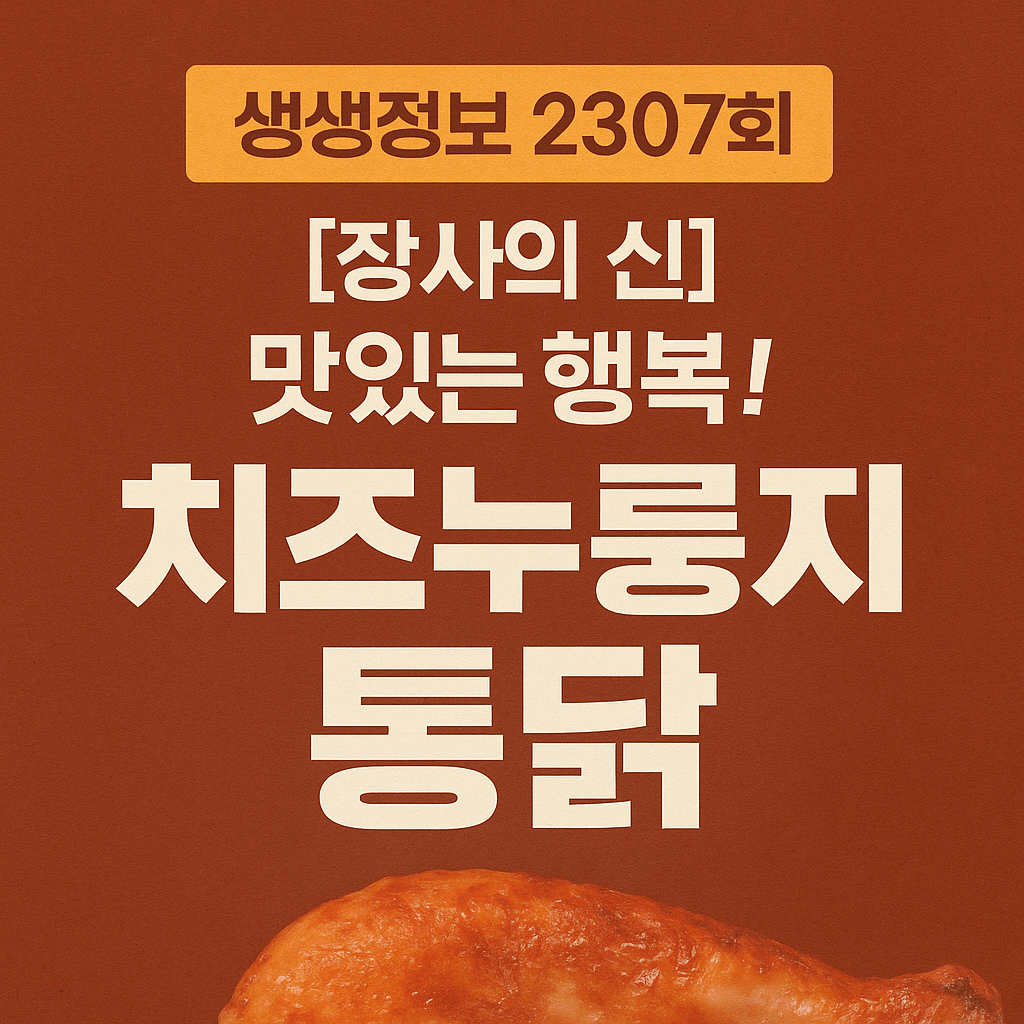 생생정보 2307회 장사의 신서울 마포구 통닭구이 맛집 에그랑누룽지통닭구이