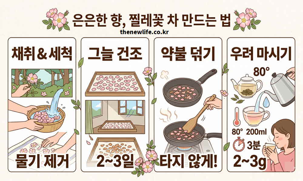찔레꽃 차 만드는 법