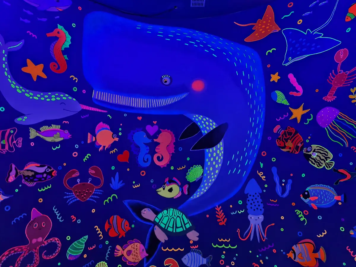 고래와 물고기 그림