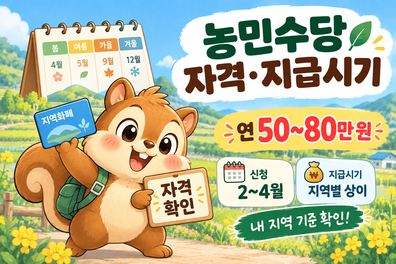 농민수당 자격 조건