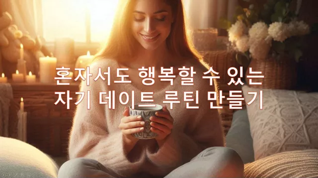 혼자서도 행복할 수 있는 자기 데이트 루틴