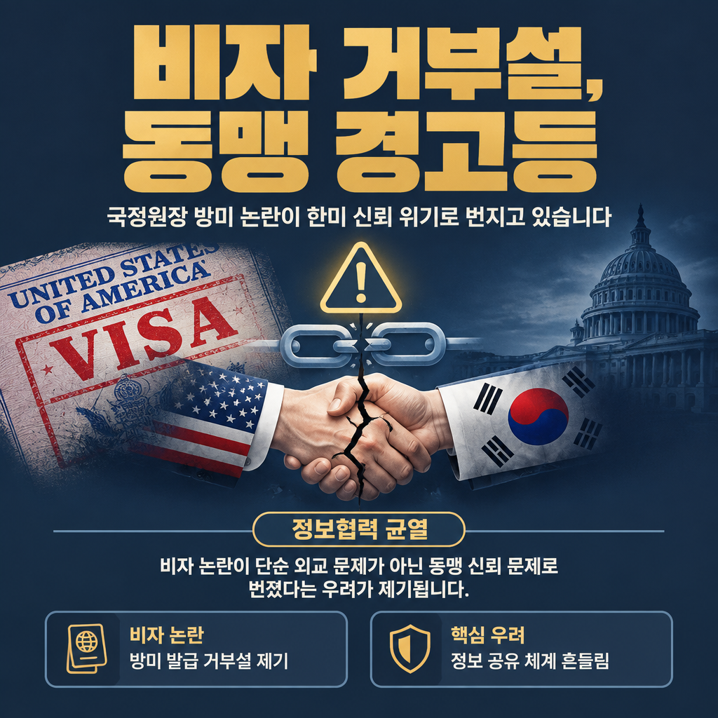 비자 거부설, 동맹 경고등