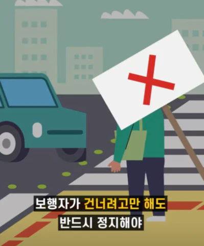 신호등없는-횡단보도-보행자건너려고할때
