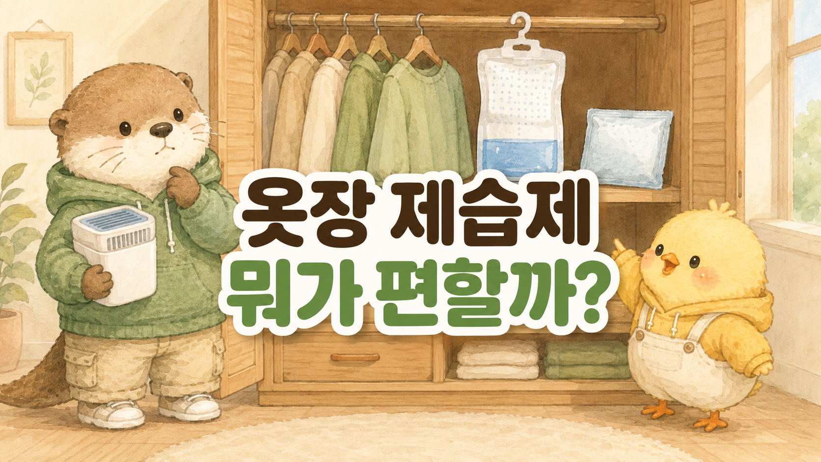 옷장 제습제 통형 걸이형 파우치형 비교