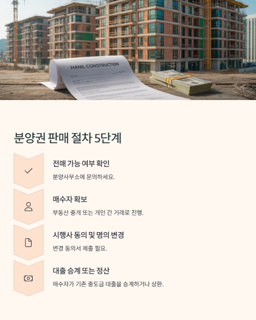 분양권 판매 절차