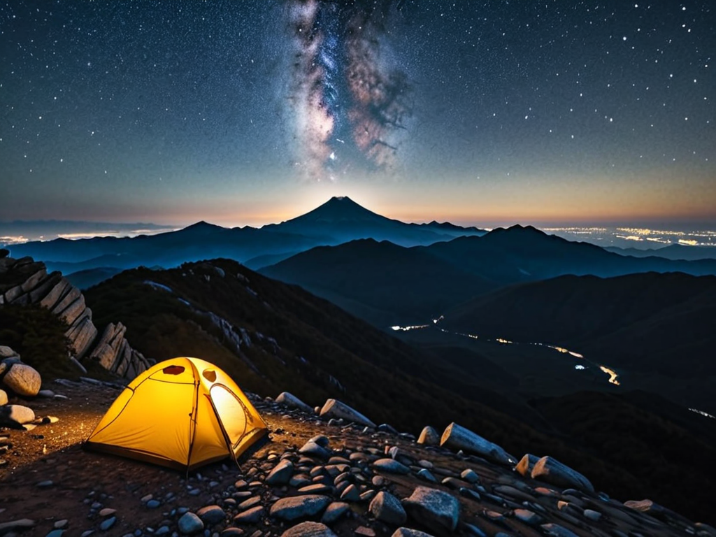 Climbing at night, be sure to keep this in mind! (Safety Rules), Climbing Mt. Bukaksan at night offers a completely