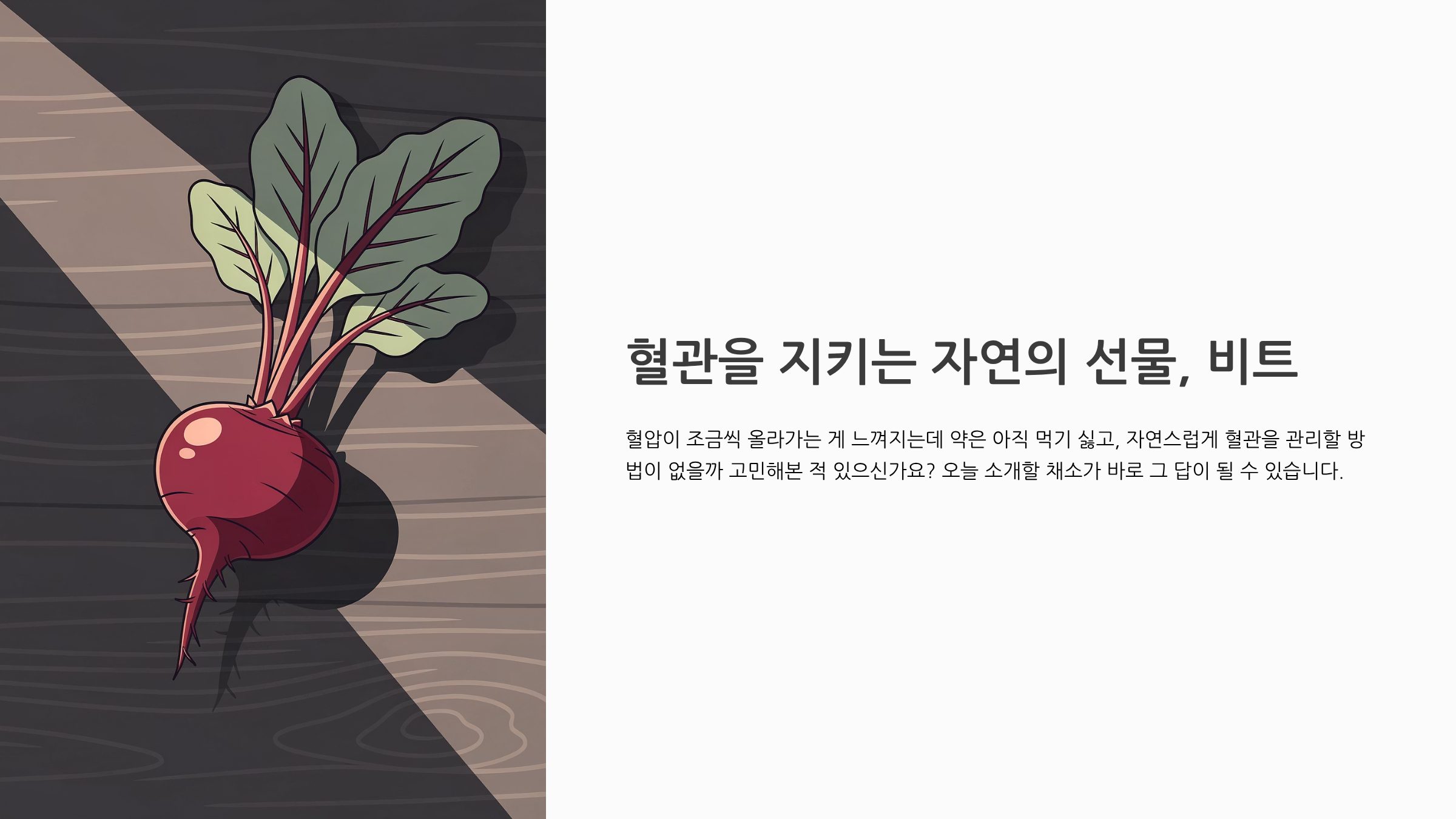 비트 효능 완전정리 ❘ 혈관 청소부라 불리는 이유, 연구로 증명된 7가지 건강 효과