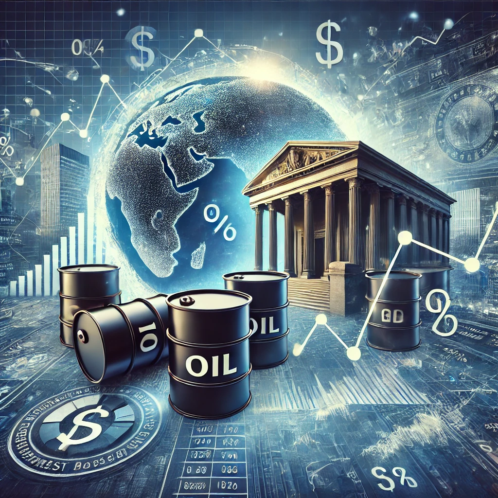 국제 유가와 기준금리와 관련된 이미지