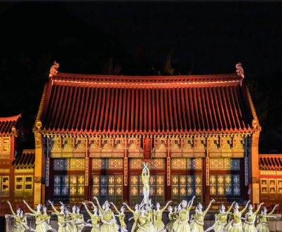 궁중문화축전 미디어 아트&amp;#44; 궁궐 건물 외벽에 펼쳐진 빛의 향연