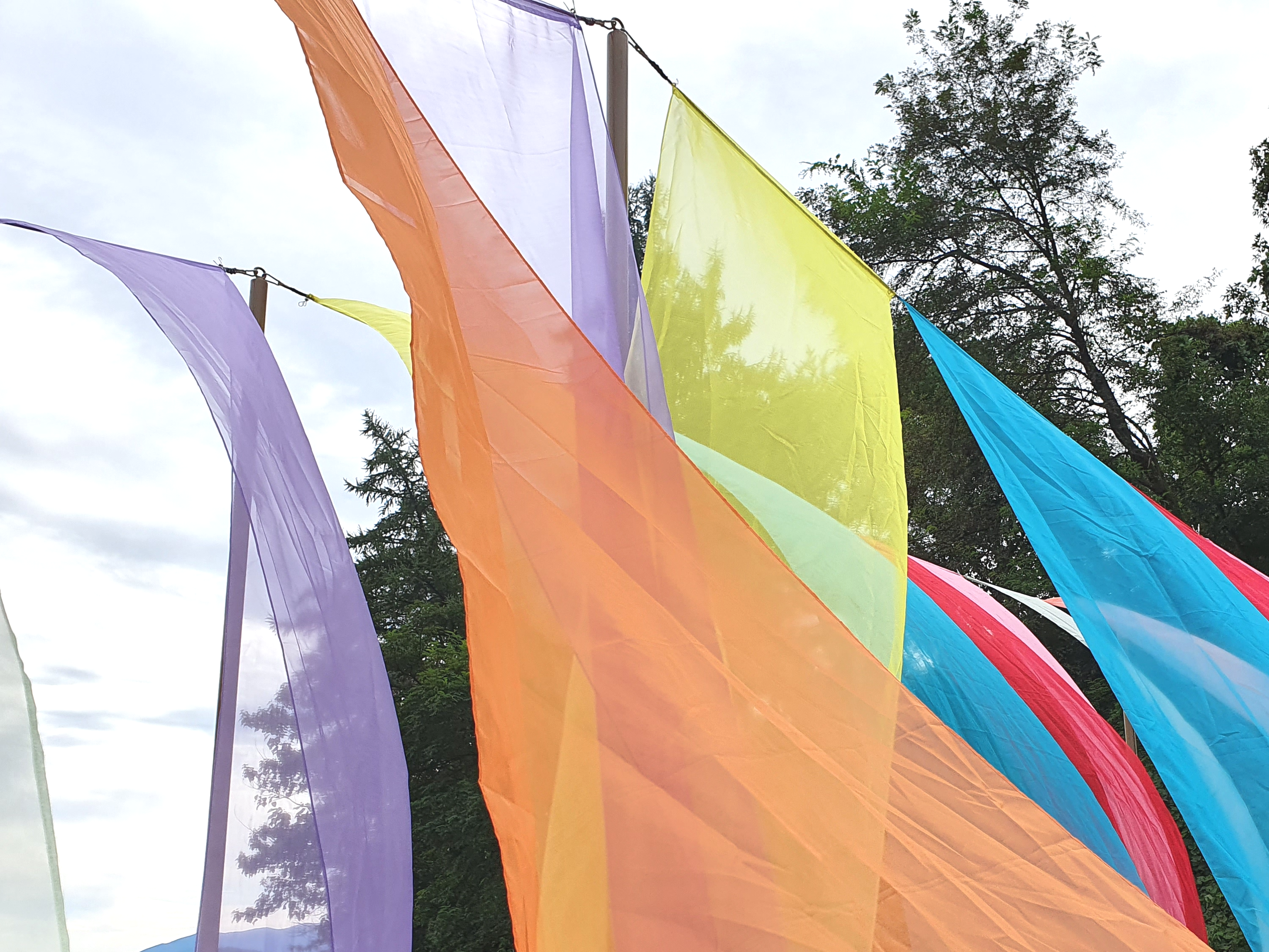 한복문화관 윗층 옷감