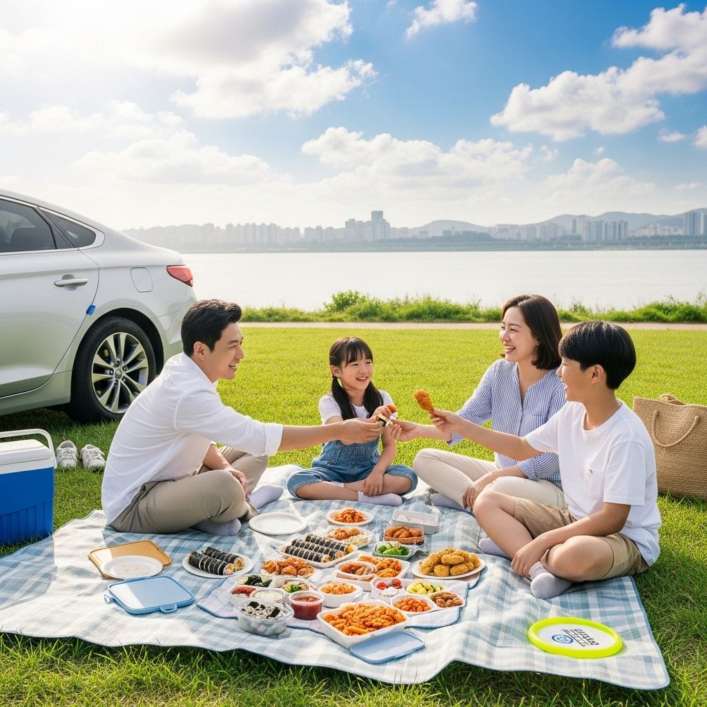 경차 사랑카드, 한강 피크닉 가족