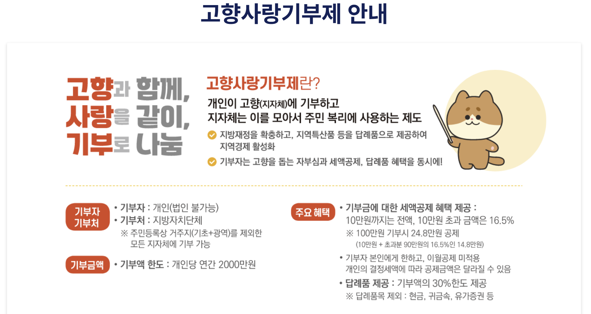 고향사랑e음 산불지역