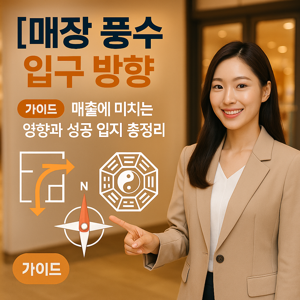 [매장 풍수] 입구 방향 ｜ 매출에 미치는 영향과 성공 입지 총정리