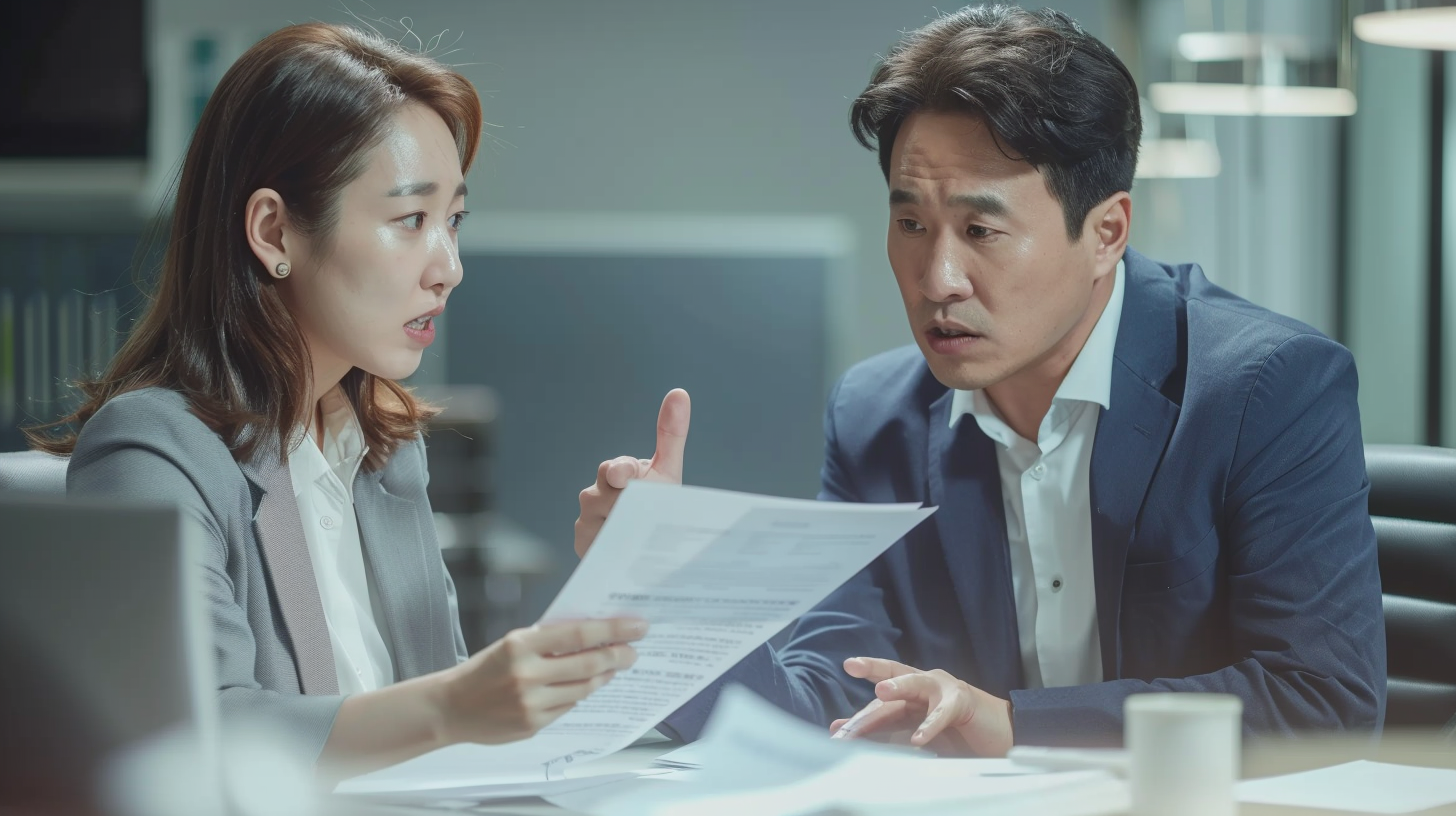 장비비&middot;교육비 부담 강요 장면