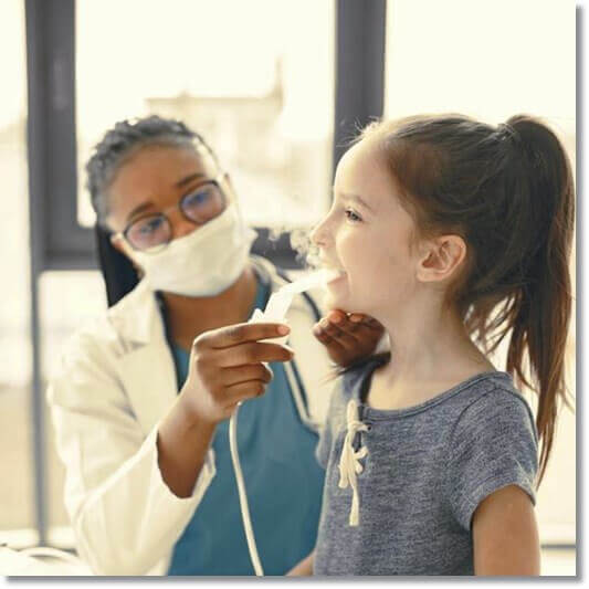 면역력 향상에 도움이되는 호박씨오일, 천식 치료 받는 여아