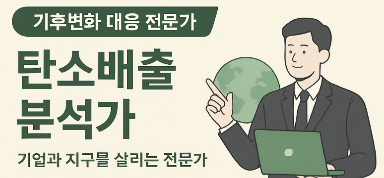 탄소배출 분석가: 기업과 지구를 살리는 기후변화 대응 전문가