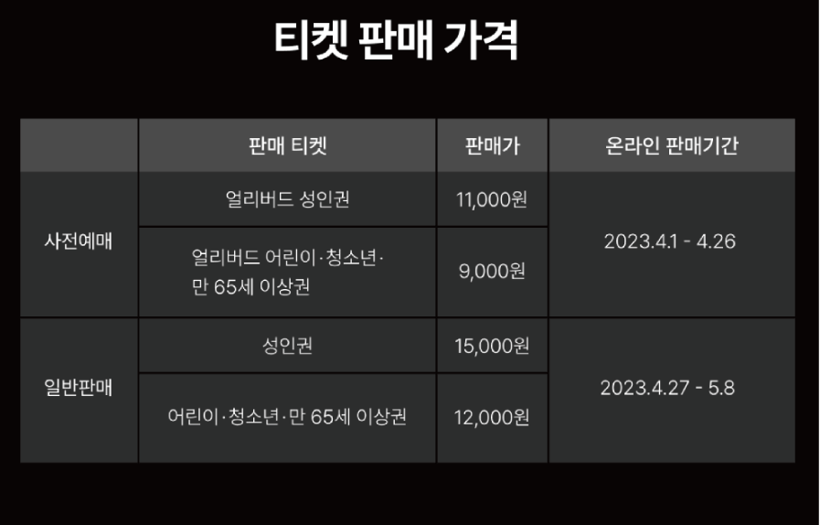 고양꽃박람회입장료