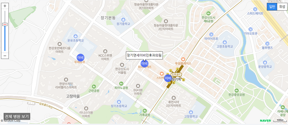 김포 일요일 진료 이비인후과 장기연세이비인후과의원