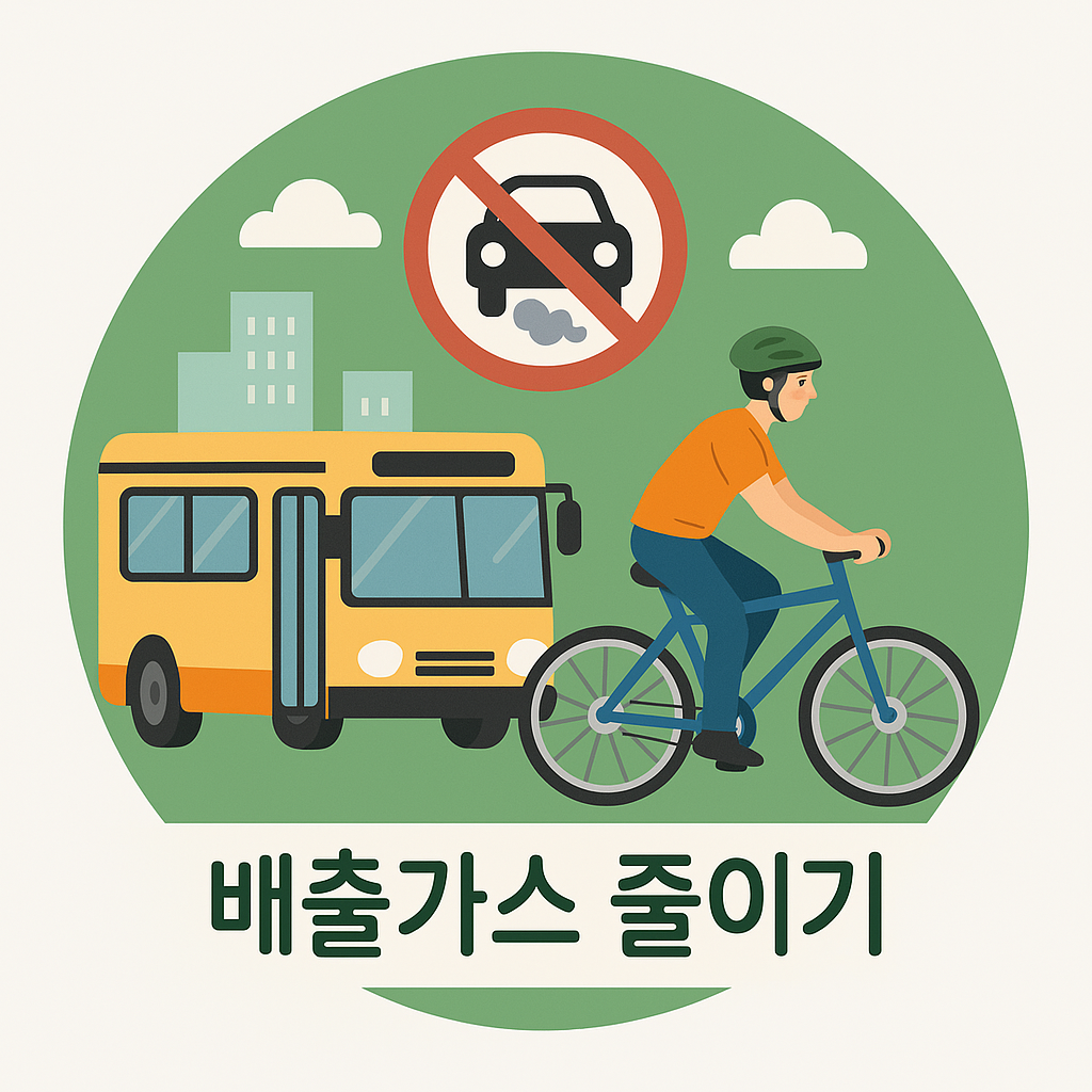 대중교통과 자전거 타기 : 지구를 위한 작은 실천