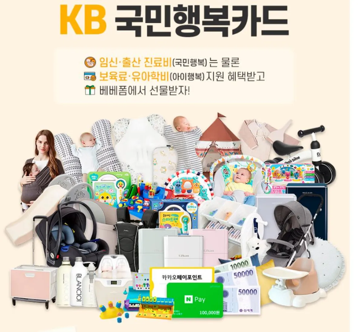 KB국민행복카드 혜택 설명 이미지