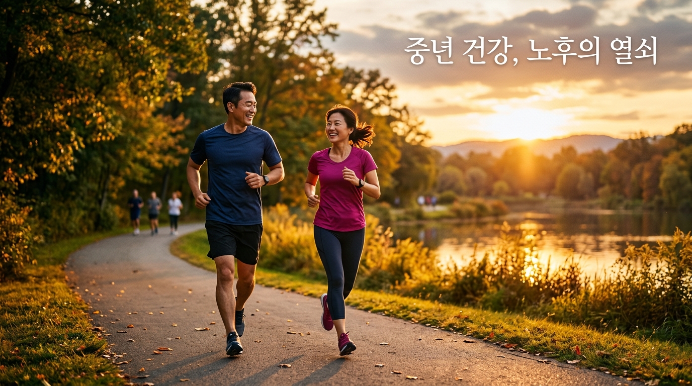 중년의 활기찬 운동 습관과 노후 건강