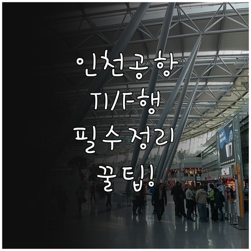 인천공항 춘추항행 터미널 T1 및 F..