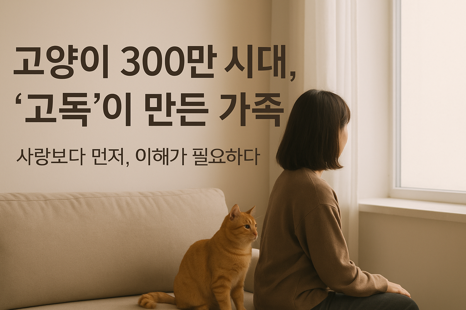 고양이 300만 시대, '고독'이 만든 가족 - 혼자이기에 함께하는 관계의 진화
