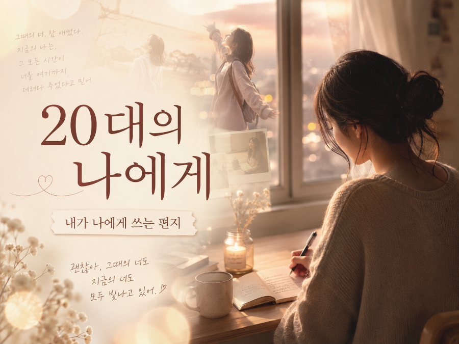 20대에게 쓰는 편지 (조급함, 성장, 자기이해)