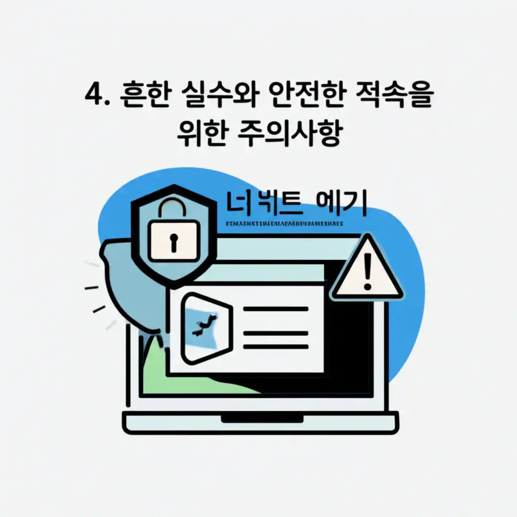 네이트 메일 접속 시 피싱 및 사기성 링크를 피하는 주의사항 이미지