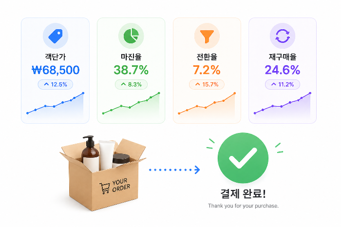 객단가 마진율 전환율 재구매율을 중심으로 한 커머스 수익 구조