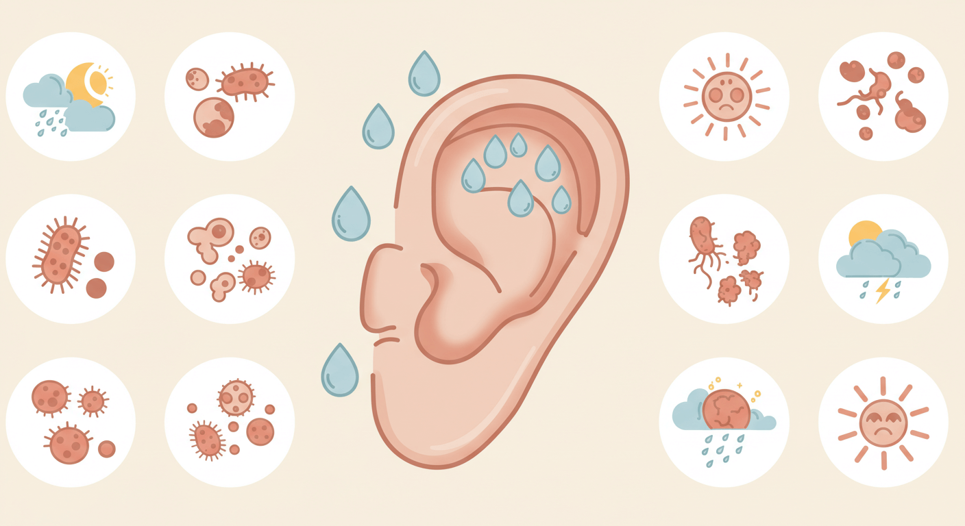 외이도염이 생기기 쉬운 여름철의 위험 요소