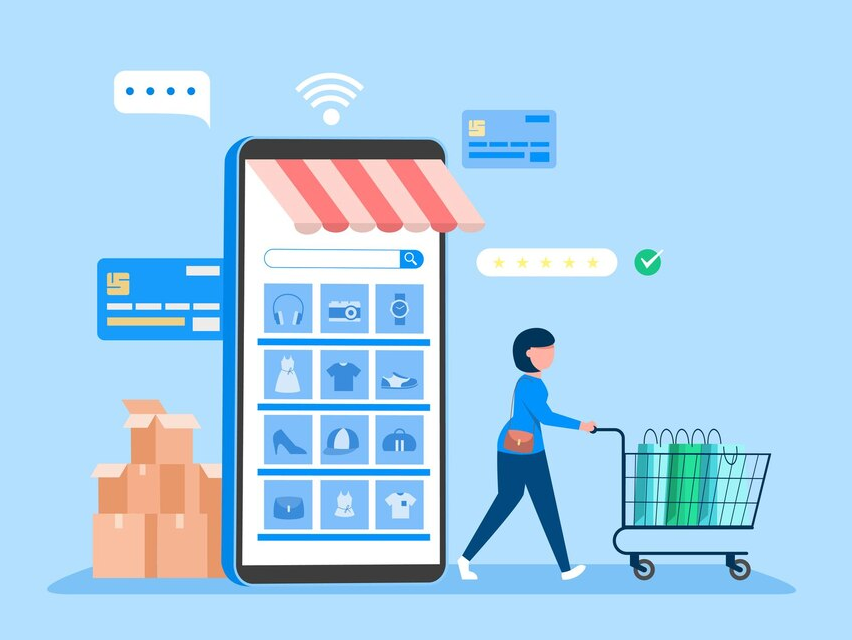 온라인 쇼핑 관련 이미지
