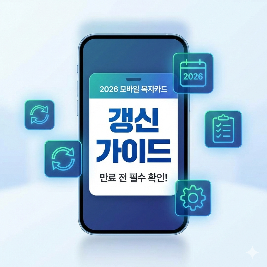 2026 모바일 복지카드 갱신 만료 전 신청 방법과 주의사항