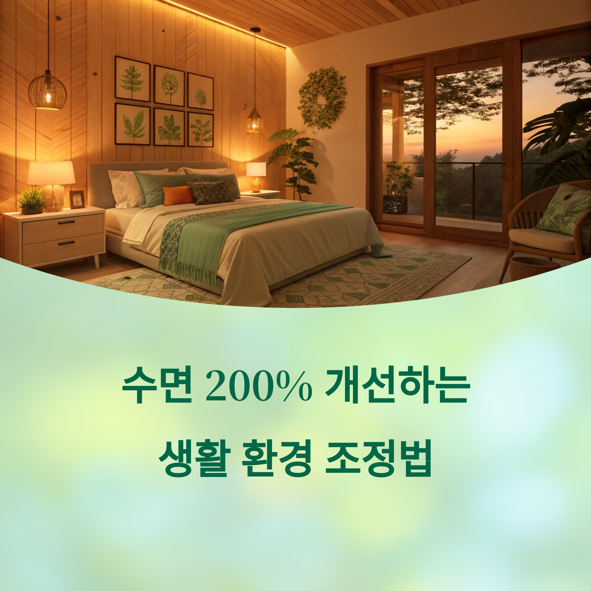 수면 개선 200% 효과 보는 생활 환경 조정법에 대한 이미지