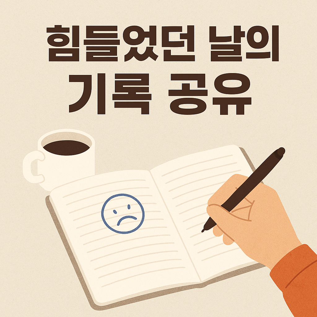 힘들었던 날의 기록 공유