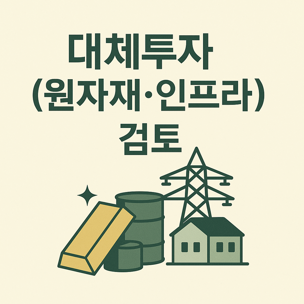 40대 재테크 대체투자(원자재&middot;인프라) 검토