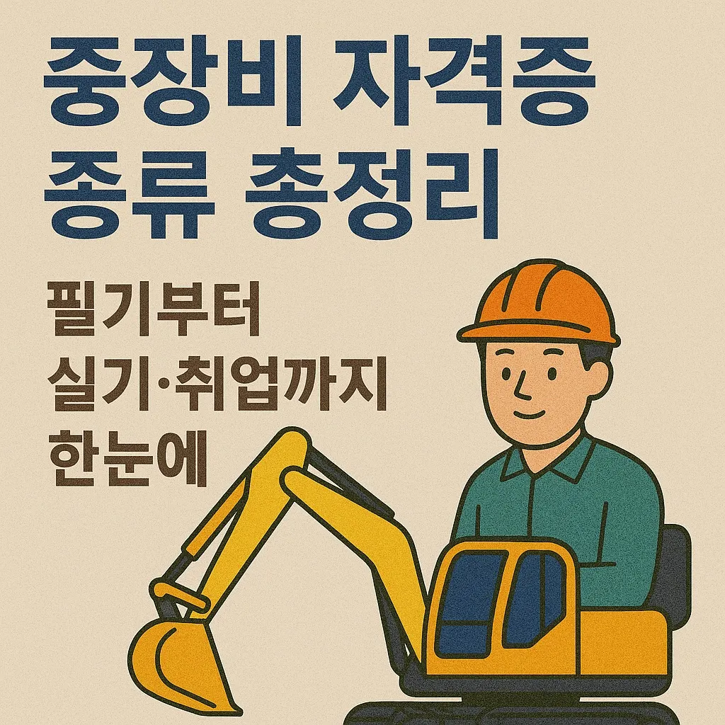 중장비 자격증 종류 총정리｜필기시험·실기·취업까지 한눈에