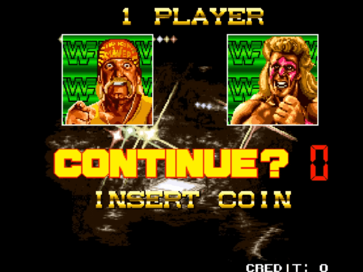 WWF-레슬페스트-오락실게임-종료-화면