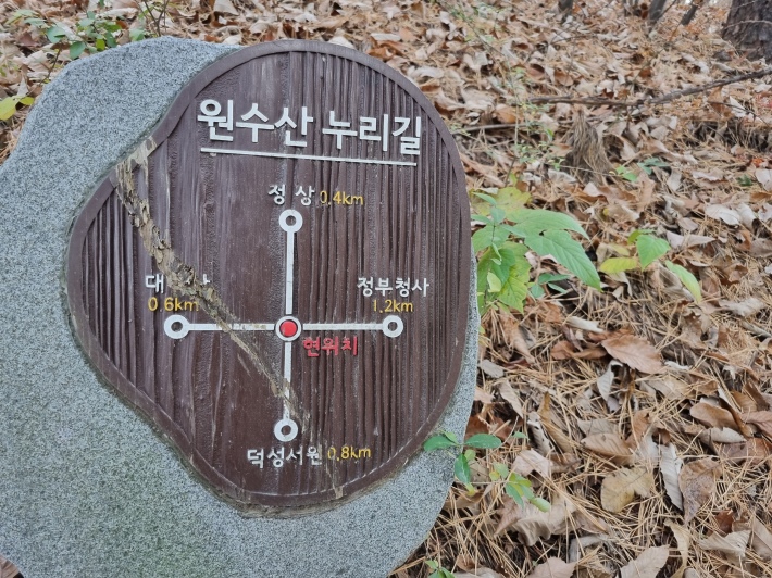 원수산누리길-표지판